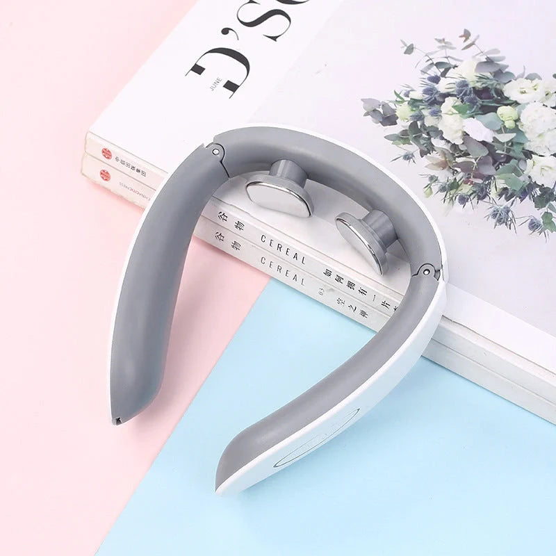 USB Charging Neck Massager with adjustable strength levels for cervical pain relief