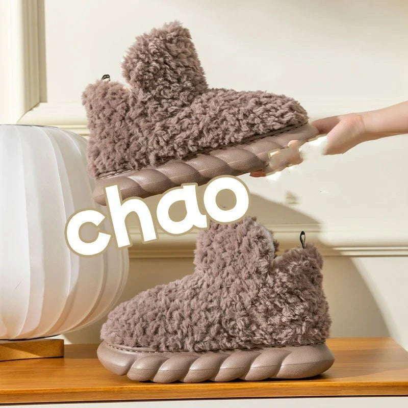 Cozy Wintertime Slippers with plush lining, waterproof heel, and variety of vibrant color options