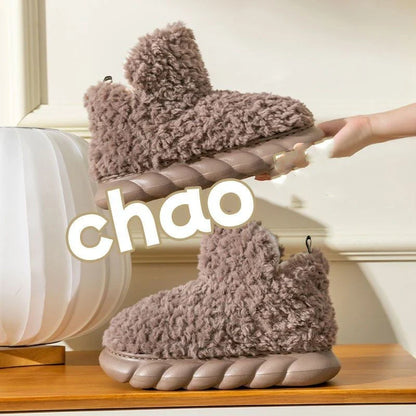Cozy Wintertime Slippers with plush lining, waterproof heel, and variety of vibrant color options