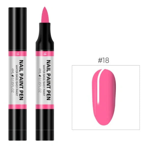 24 colour nail polish painting pen set for 3D nail art designs