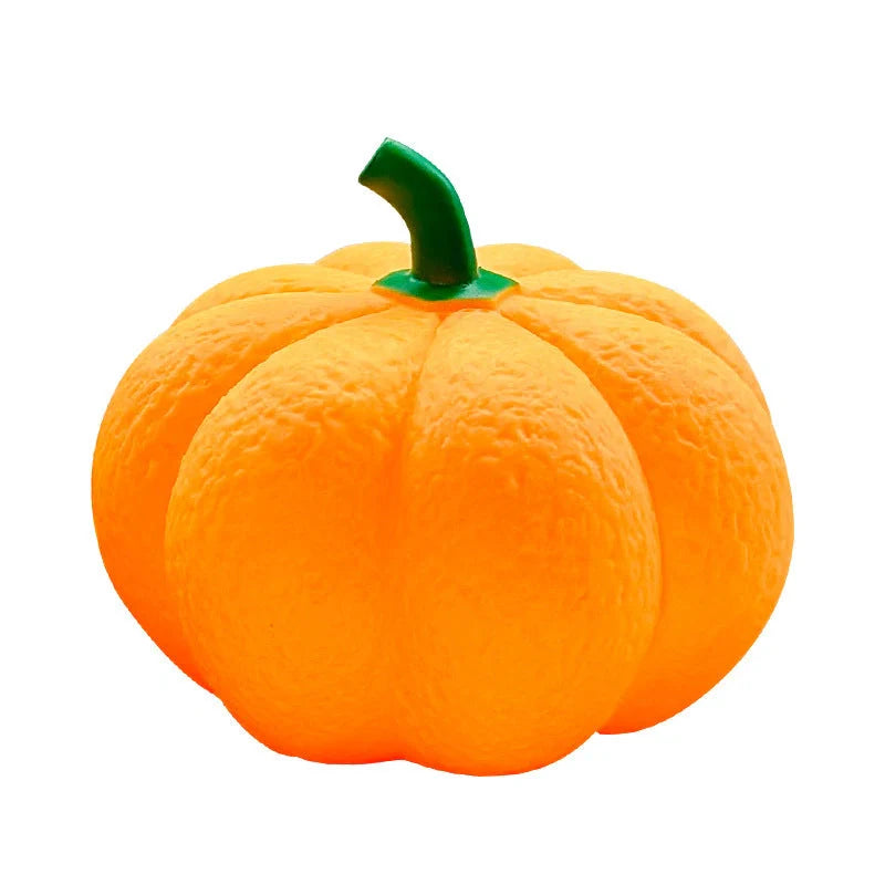 Pumpkin-shaped Halloween night light with soft glow for eye protection
