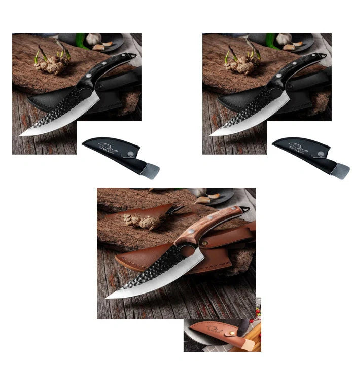 5CrMoV15 high carbon steel butcher knife set for professional meat processing