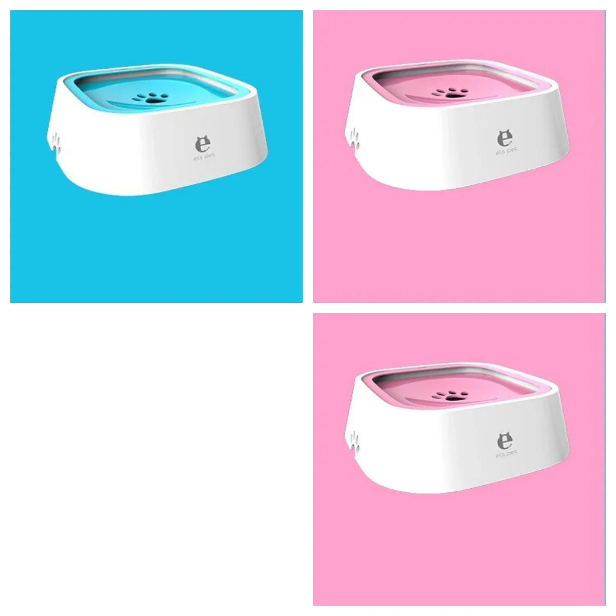 Spill-Proof Floating Pet Water Bowl with Slow Water Intake, Premium ABS & PP Construction, Available in Various Colors and Quantities