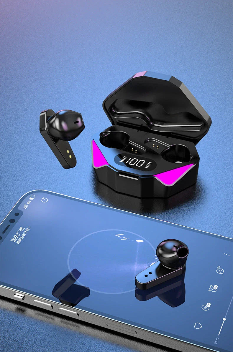 Premium wireless gaming headphones with noise cancellation and Bluetooth connectivity for immersive audio and clear team communication