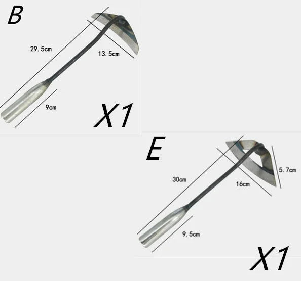 Premium manganese steel garden hoe with hollow design, versatile for weeding, soil preparation, and vegetable planting in the UK