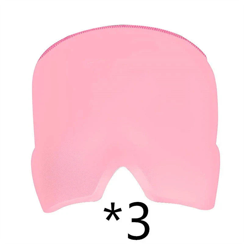 Soothing Ice Therapy Eye Mask for Headache and Migraine Relief, Flexible Gel Material, Adjustable Strap