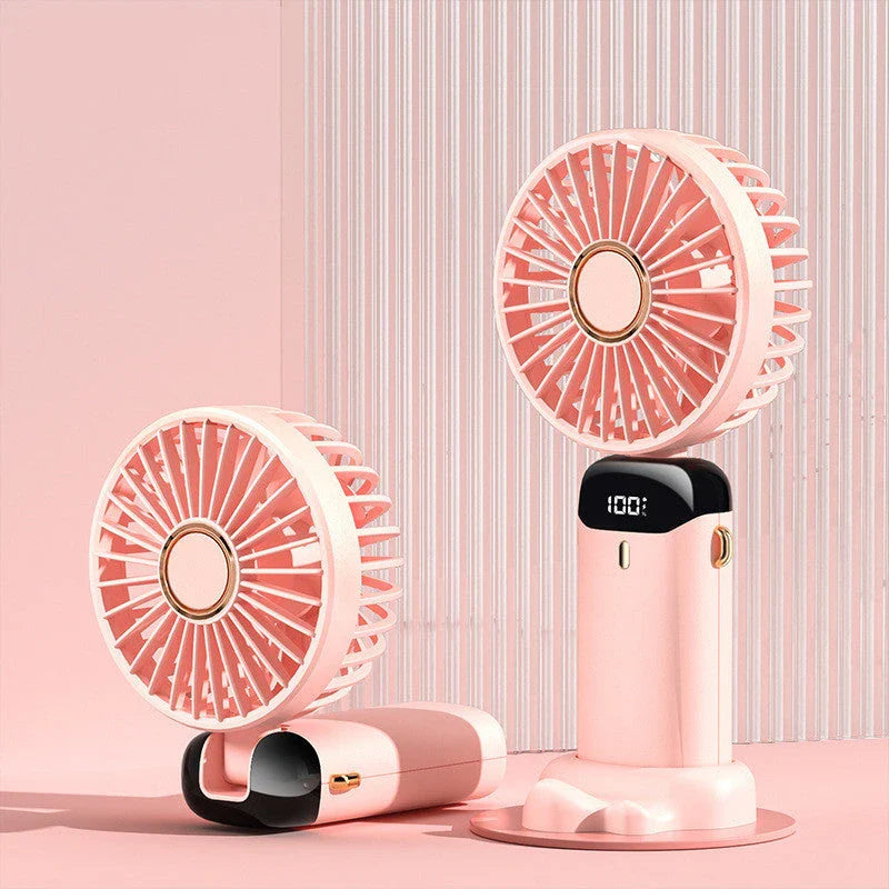 Powerful USB-rechargeable mini fan with foldable design, adjustable airflow, and long-lasting battery for cooling comfort anywhere