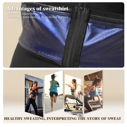 Stylish women's zip vest shapewear sweatshirt in black, perfect for layering or wearing solo.
