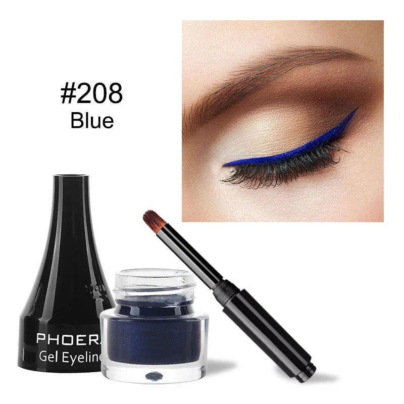 PHOERA Ten-Colour Eyeliner Set showcasing vibrant shades for creative makeup looks