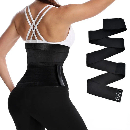 Premium waist trainer bodyshaper in black, designed to sculpt and slim the figure with comfort and style.