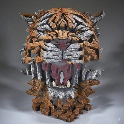 Hand-painted resin animal sculpture in cartoon style, perfect for home decor