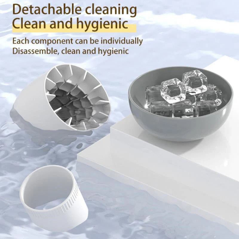 Silicone mushroom-shaped ice cup mold for easy ice making and demoulding