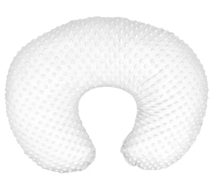 U-shaped nursing pillow pillowcase in coral fleece, available in multiple colours