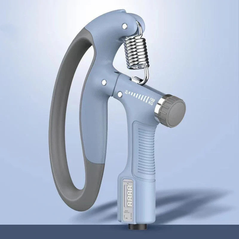 Smart Counting Grip with adjustable resistance for hand and forearm training