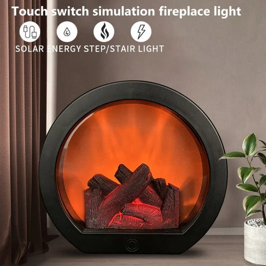 Dynamic Vision 3D Flame Touch Fireplace Lantern Lamp with realistic flame effect