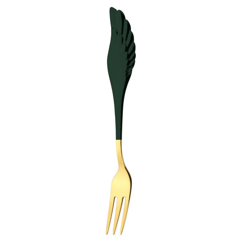 304 stainless steel Angel Wing spoon and fork set in various finishes