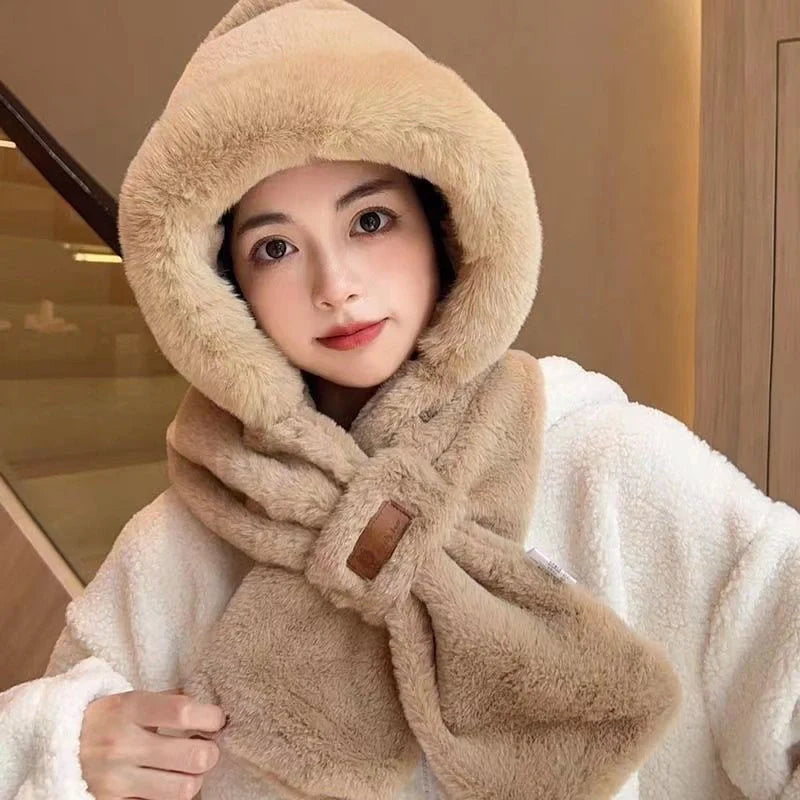 Fleece-lined winter cycling hat with ear protection in various colors