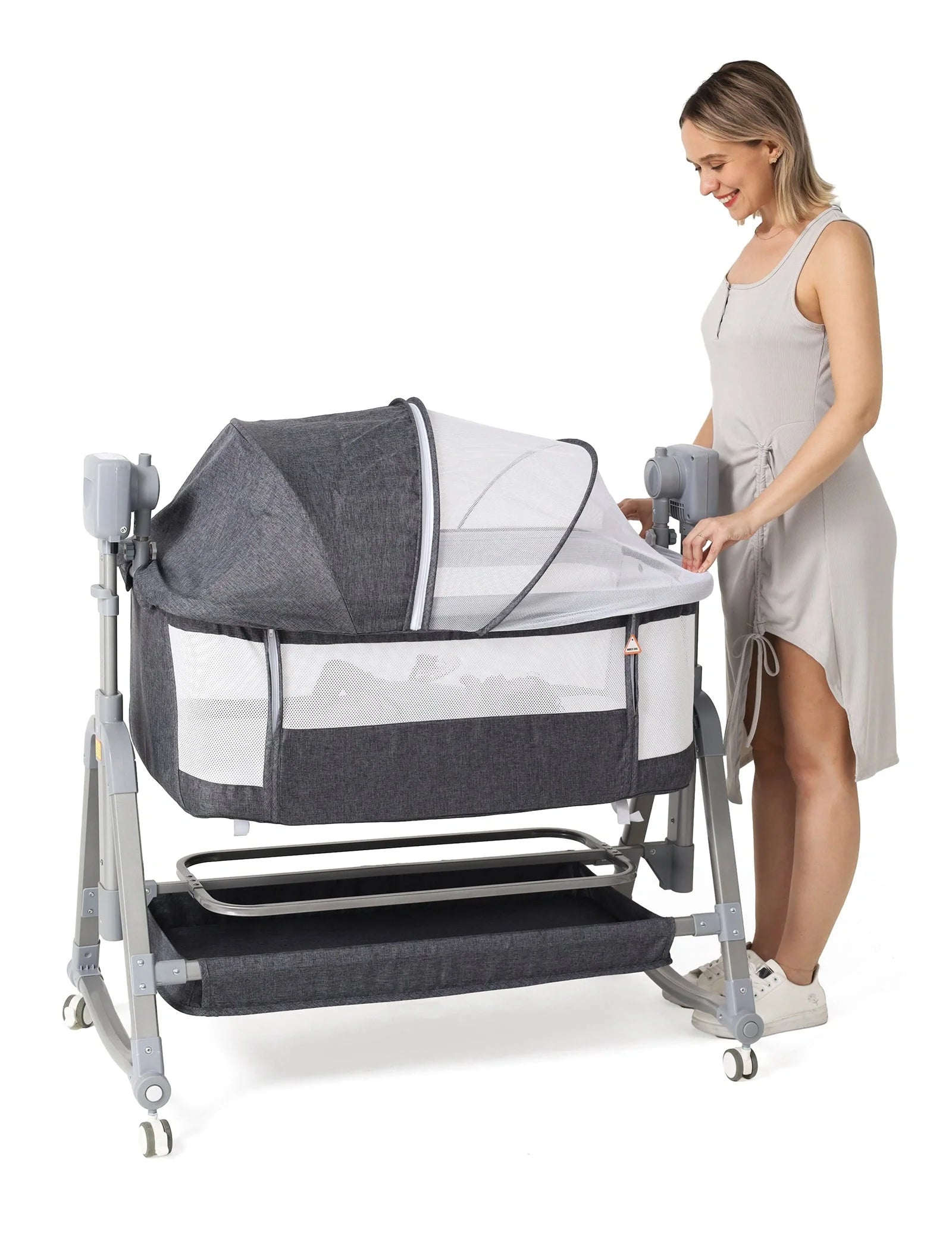 Baby electric rocking chair with remote control and adjustable settings