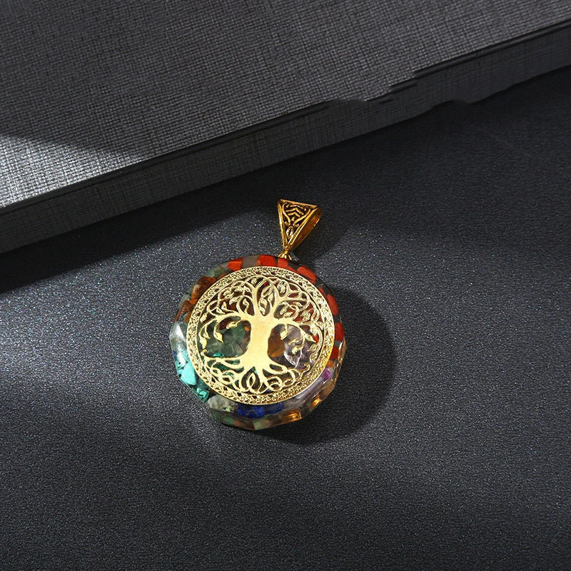 Elegant Chakra-Infused Crystal Pendant: Mindful British-Designed Jewellery for Spiritual Wellness