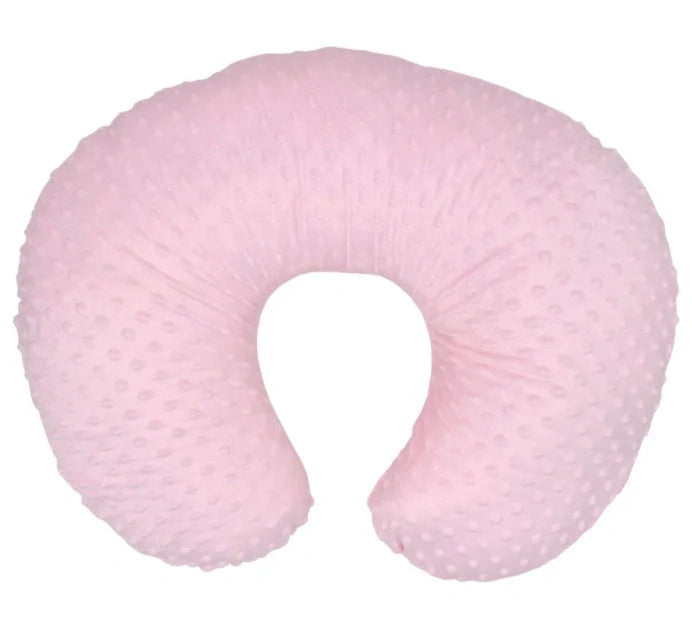 U-shaped nursing pillow pillowcase in coral fleece, available in multiple colours