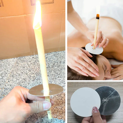 Premium beeswax ear candles for natural earwax removal, sinus relief, and relaxation