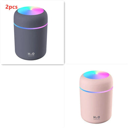Mini USB Humidifier with Soothing Mist, Quiet Operation, and Automatic Shut-Off for Bedrooms