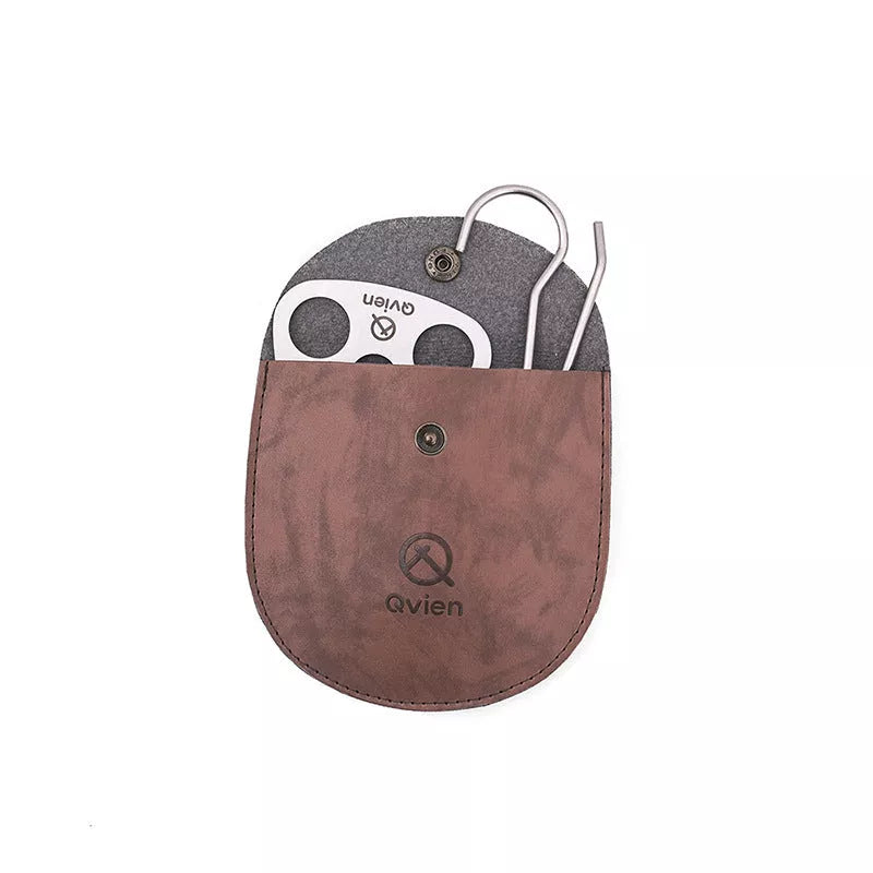 Stainless steel triangle hanging pot support for outdoor camping with adjustable chain