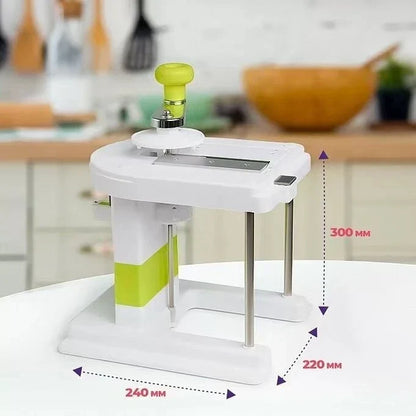 Premium multifunctional vegetable slicer and grater with stainless steel blades for slicing, chopping, and shredding a variety of ingredients