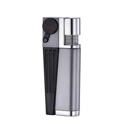 Foldable metal pipe lighter with stash compartment - eco-friendly smoking gadget