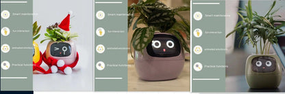 Smart Planter with AI and 7 sensors for easy plant care in various colours