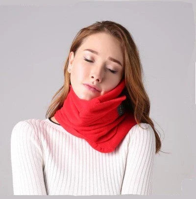 Cozy U-Shaped Travel Neck Pillow with Detachable Scarf for Comfortable and Versatile Travel