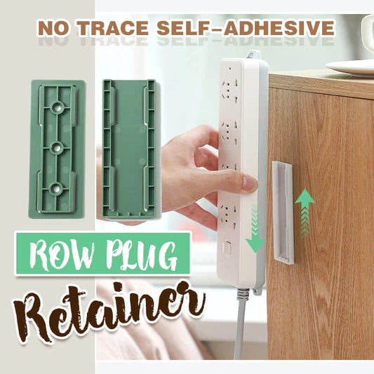 Self-adhesive wall hook in green, blue, white, and pink for cable organisation