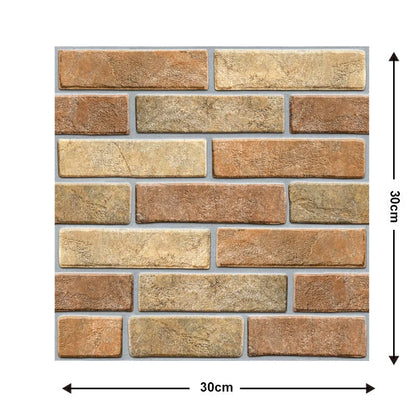Brick texture self-adhesive wallpaper for moisture-proof home decoration
