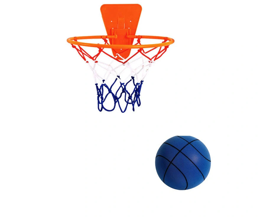 Silent High Density Foam Sports Ball in bright colours for indoor basketball games
