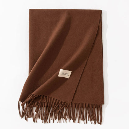 Elegant artificial cashmere scarf for women in various colors, perfect for winter warmth and style.