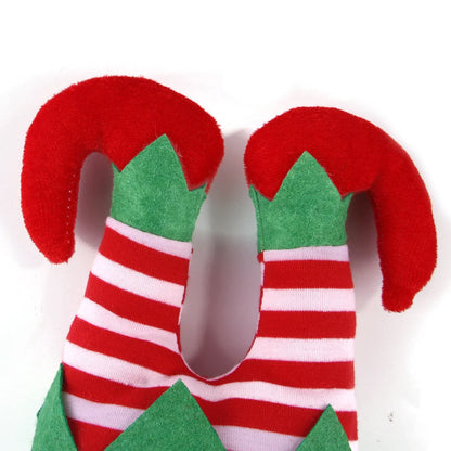 Adjustable Christmas hat for dogs with festive striped design