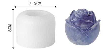 Silicone rose flower mold for making candles, soaps, ice cubes, chocolates, and other DIY crafts