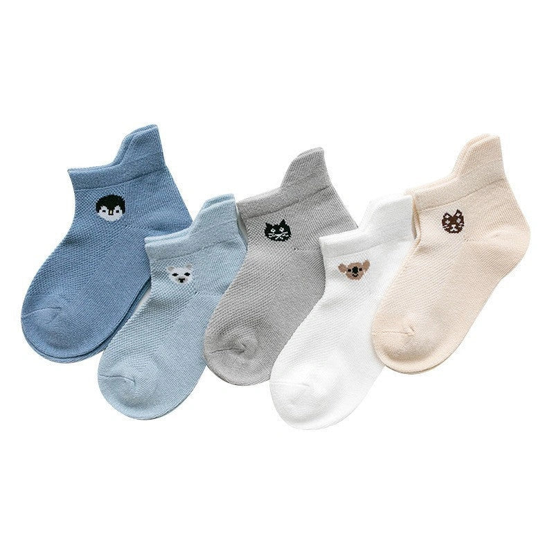 Breathable cotton baby socks in multiple colours for ages 0-9