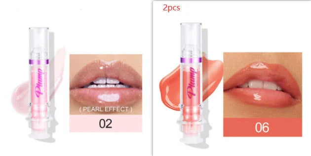 Glossy Luxury Lip Gloss in various shades with a mirror-like shine and hydrating formula