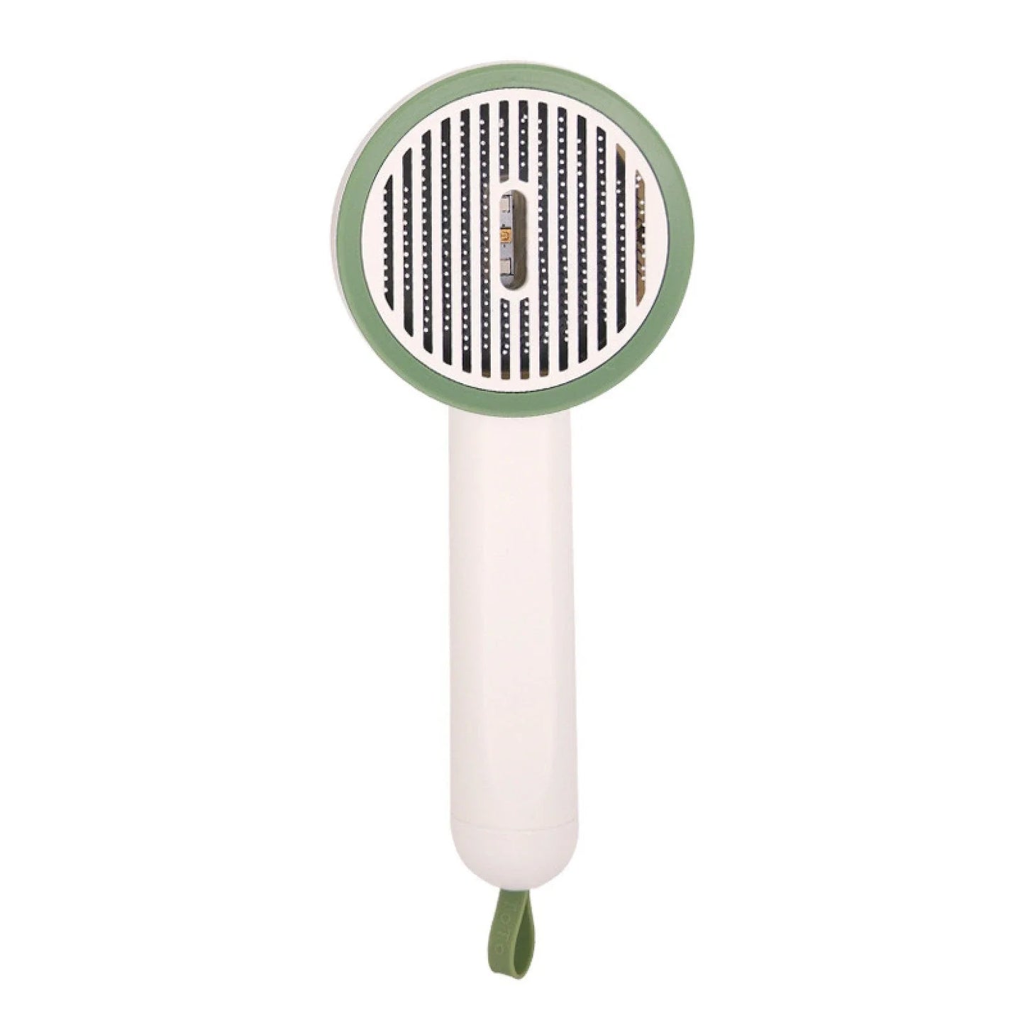 Cordless pet hair removal brush with floating comb for effortless grooming of cats and dogs