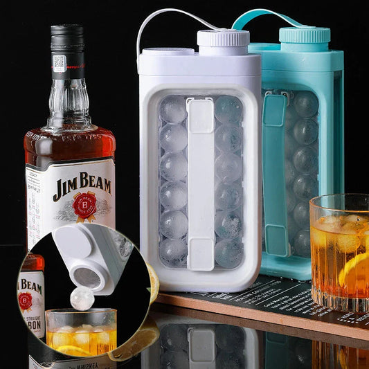 A convenient 2-in-1 kitchen gadget that creates ice balls and chills beverages, made with durable BPA-free materials for easy cleaning and odor resistance.