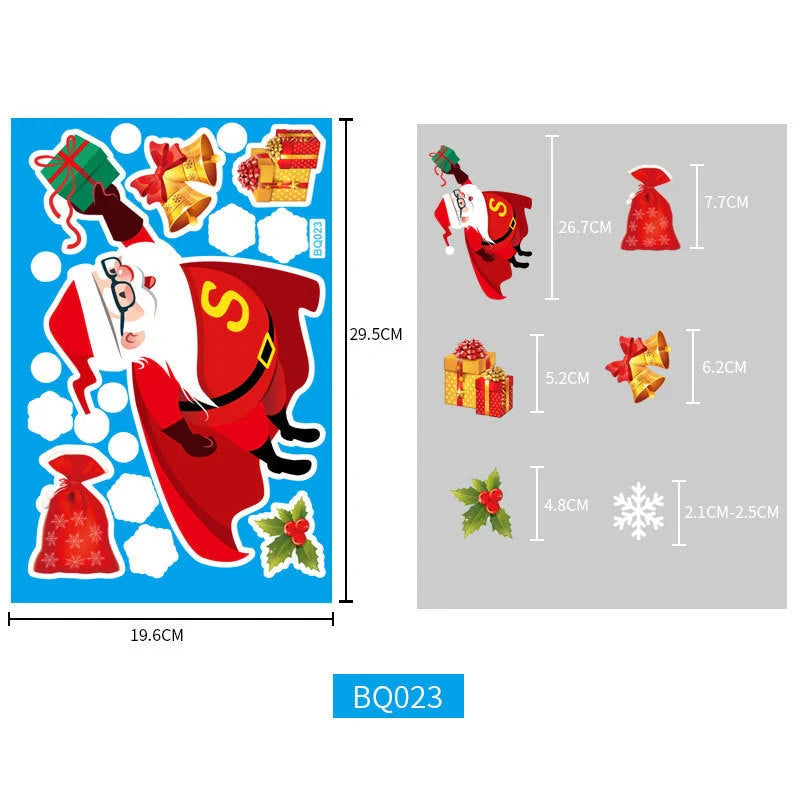 Festive LED string lights with Santa Claus and snowflakes for holiday decor