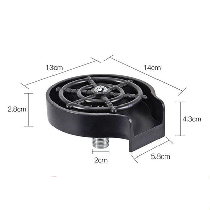 Premium countertop cup washer with high-pressure spray for efficient cleaning of cups and glassware in bars and kitchens