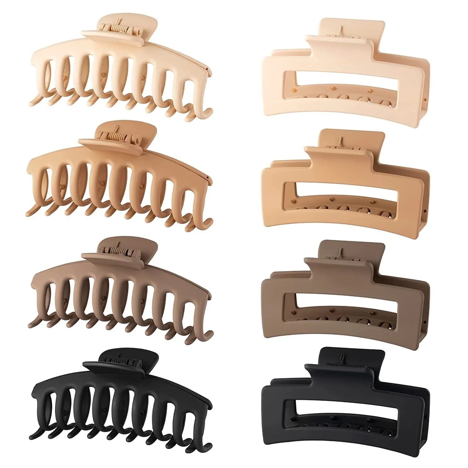 Candy-coloured plastic ponytail clip for showers and daily hair styling