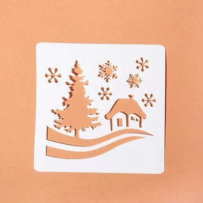 DIY Christmas Hand Tent Album Grow Up Template for creative crafting
