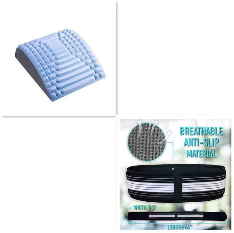 Premium lumbar spine massager for back, neck, and sciatica pain relief made with high-quality EVA foam