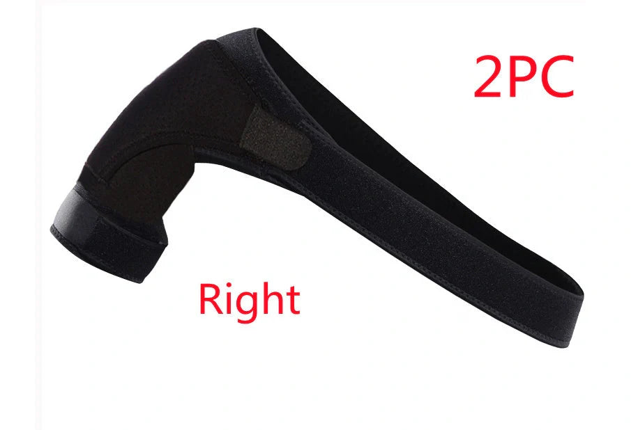 Adjustable neoprene shoulder support brace for dislocation and arthritis pain relief