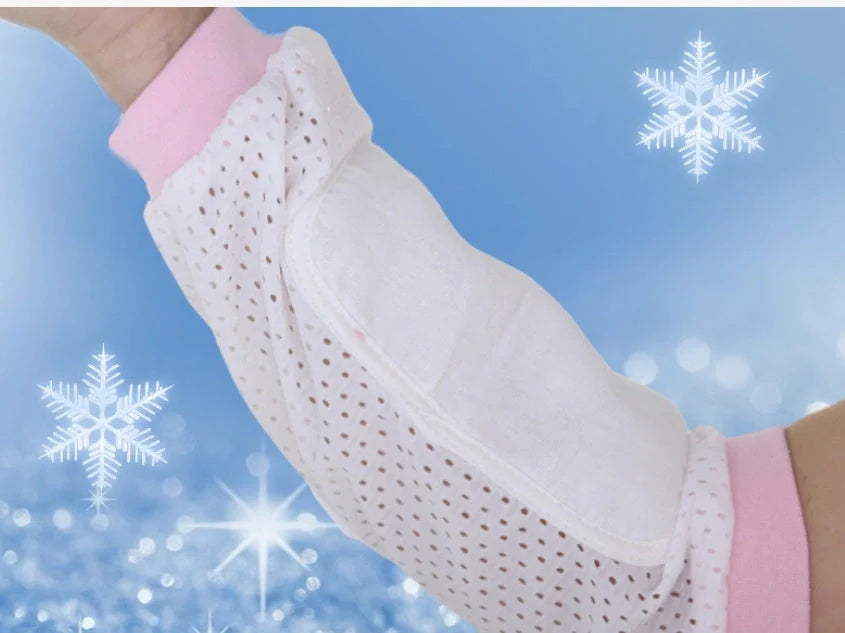 Ergonomic breastfeeding arm pillow with ice silk fabric for cooling comfort
