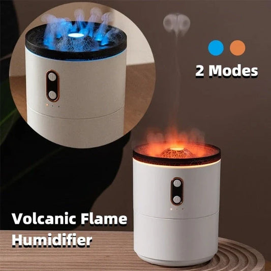 Portable essential oil diffuser with jellyfish-inspired night light for relaxing aromatherapy experience