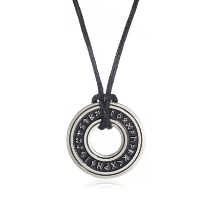 Vintage Norse rune necklaces for men, featuring a range of intricate Viking symbols and designs crafted from premium stainless steel